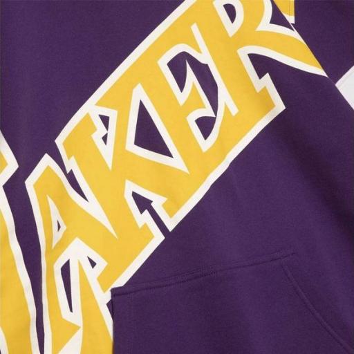 MITCHELL AND NESS Sudadera NBA Big Face 2.0 Los Angeles Lakers Substantial Fleece Hoodie Purple [2]