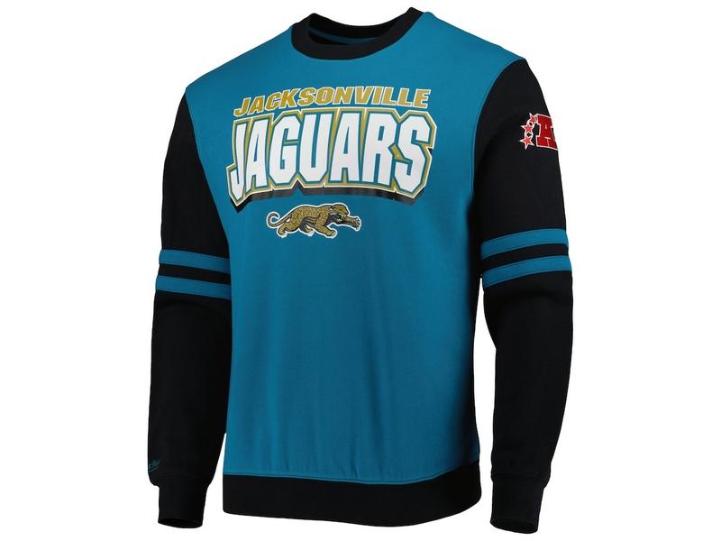 MITCHELL AND NESS Sudadera NFL Jacksonville Jaguars All Over Crew 2.0 Teal