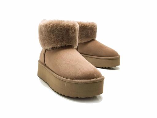 MUSTANG Bota Tipo Australiana Mujer Nivia Nuez Taupe Marrón [3]