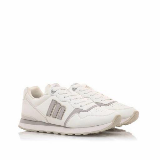 MUSTANG Sneakers Mujer Joggo Classic Bulle Blanco Checky Blanco [0]