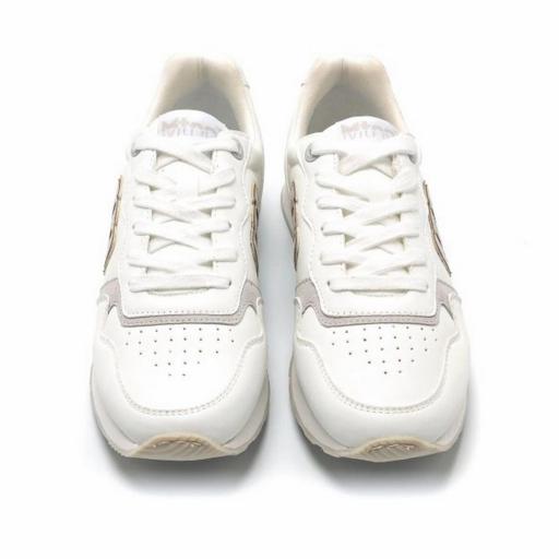 MUSTANG Sneakers Mujer Joggo Classic Bulle Blanco Checky Blanco [1]