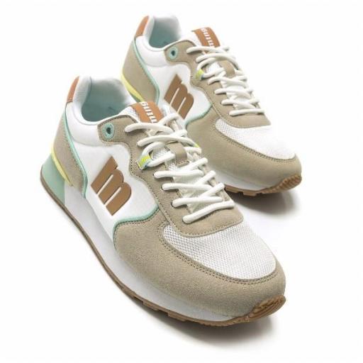 MUSTANG Sneakers Mujer Joggo Classic Leopard Off White [3]