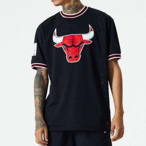 NEW ERA Camiseta Chicago Bulls NBA Oversized Applique Black [0]