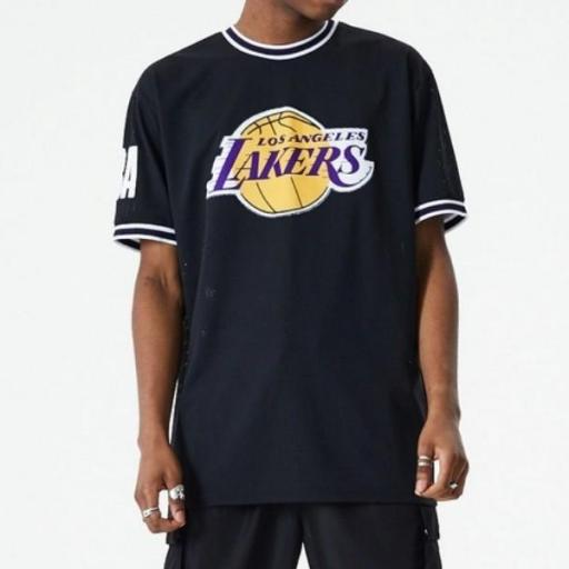 NEW ERA Camiseta Los Ángeles Lakers NBA Oversized Applique Black [0]