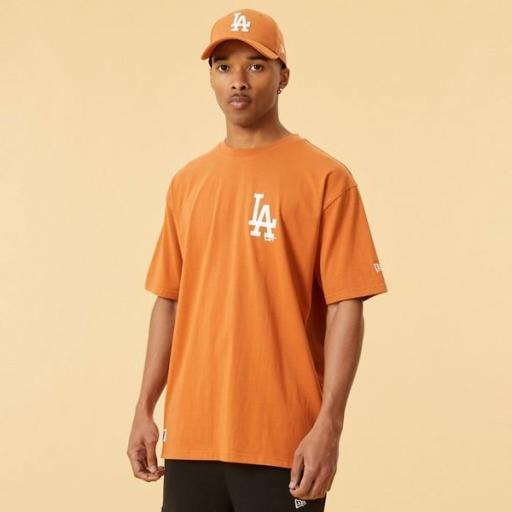 NEW ERA Camiseta MLB Los Ángeles Dodgers Logo  Oversized T-Shirt Brown Orange [0]