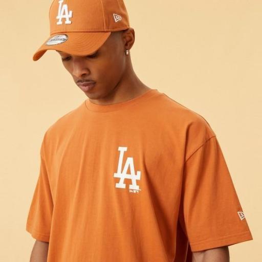 NEW ERA Camiseta MLB Los Ángeles Dodgers Logo  Oversized T-Shirt Brown Orange [2]