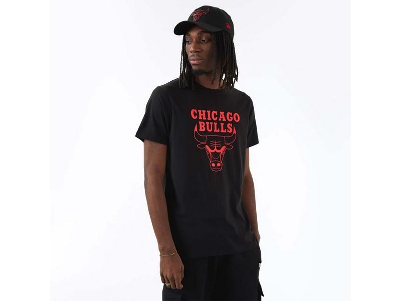 NEW ERA Camiseta NBA Chicago Bulls Foil Tee Black XRD
