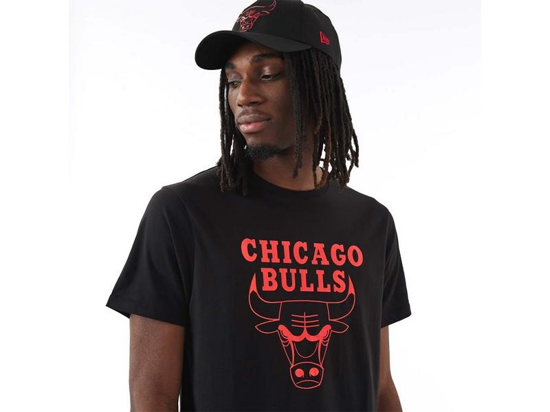 New Era Nba  Chicago Bulls Nba Foil White T-Shirt - · Kales Tiles
