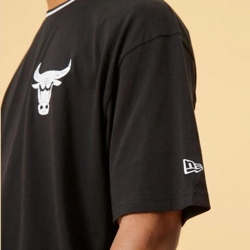 NEW ERA Camiseta NBA Chicago Bulls Graphic Oversized T-Shirt Black [2]