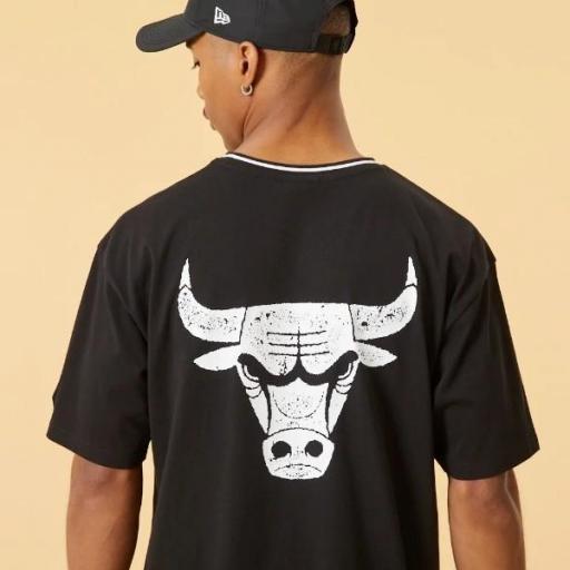 NEW ERA Camiseta NBA Chicago Bulls Graphic Oversized T-Shirt Black [3]