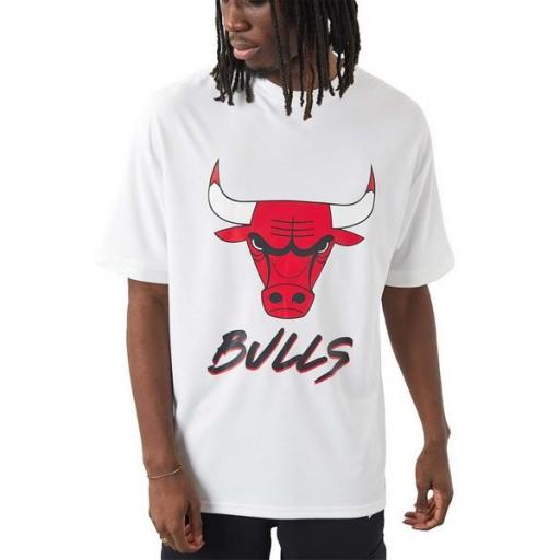 NEW ERA Camiseta NBA Chicago Bulls Script Tee White [0]