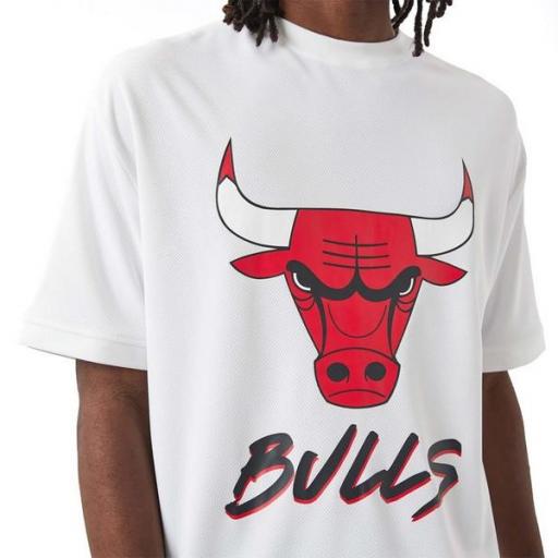 NEW ERA Camiseta NBA Chicago Bulls Script Tee White [2]