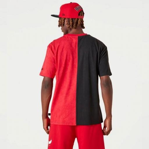 NEW ERA Camiseta NBA Chicago Bulls Split Graphic T-Shirt Red [1]