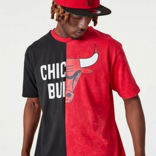 NEW ERA Camiseta NBA Chicago Bulls Split Graphic T-Shirt Red [2]
