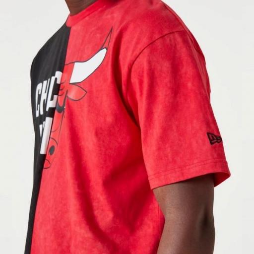 NEW ERA Camiseta NBA Chicago Bulls Split Graphic T-Shirt Red [3]