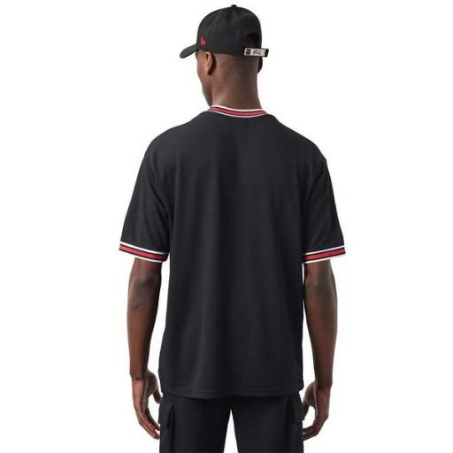 NEW ERA Camiseta NBA Chicago Bulls Team Logo Oversized Mesh Tee Black [2]