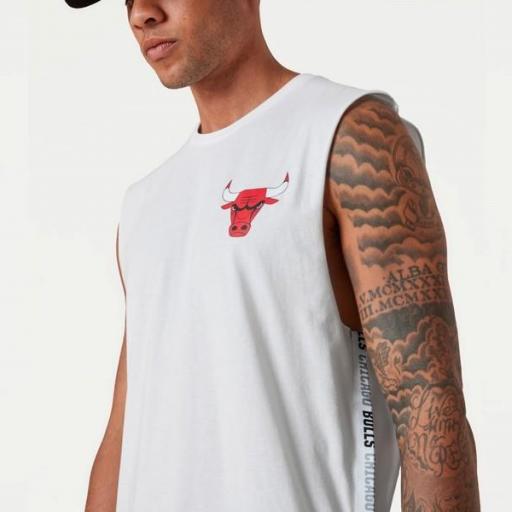 NEW ERA Camiseta NBA Chicago Bulls Team Logo Tank Top White [3]