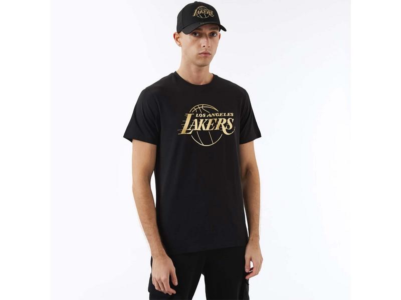 NEW ERA Camiseta NBA Los Ángeles Lakers Foil Tee Black XRD