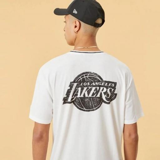 NEW ERA Camiseta NBA Los Ángeles Lakers Graphic Oversized T-Shirt White [3]