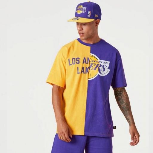 NEW ERA Camiseta NBA Los Ángeles Lakers Split Graphic T-Shirt Purple