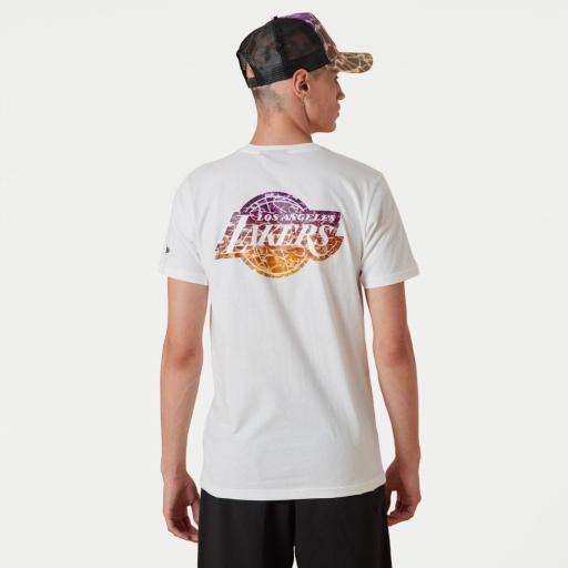 NEW ERA Camiseta NBA Los Ángeles Lakers Team Colour T-Shirt Water Print White [0]