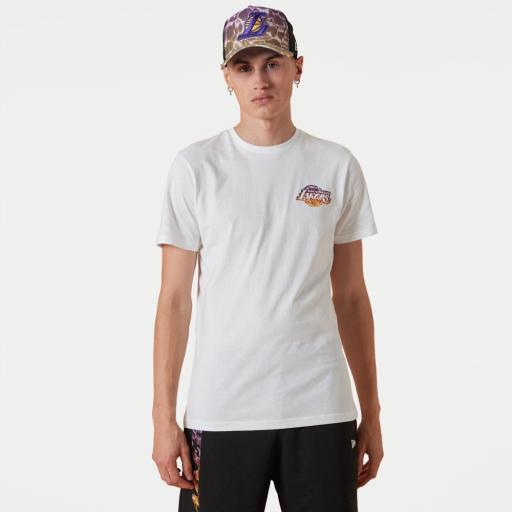 NEW ERA Camiseta NBA Los Ángeles Lakers Team Colour T-Shirt Water Print White [1]