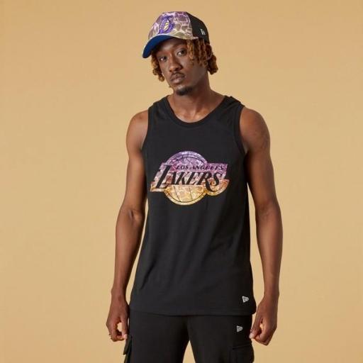 NEW ERA Camiseta NBA Los Ángeles Lakers Team Colour Tank Top Water Print Black [0]