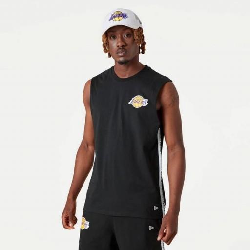 NEW ERA Camiseta NBA Los Ángeles Lakers Team Logo Tank Top Black