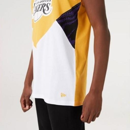 NEW ERA Camiseta NBA Oil Slick Tank Los Ángeles Lakers Yellow White [3]