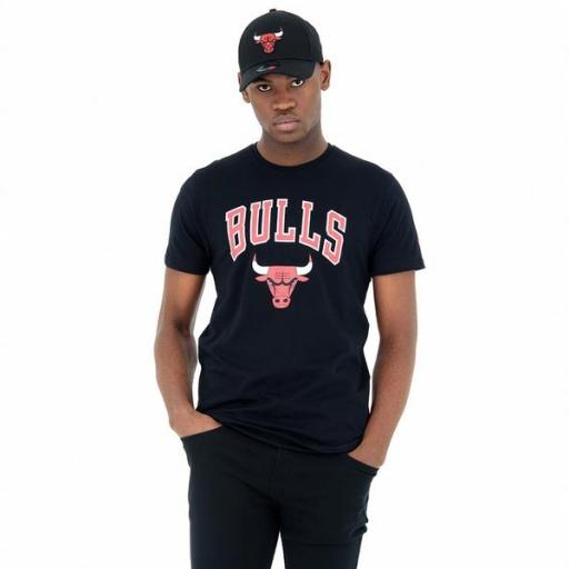 NEW ERA Camiseta NBA Team Logo Tee Chicago Bulls Black [1]