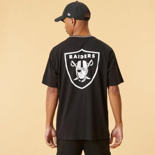 NEW ERA Camiseta NFL Las Vegas Raiders Graphic Black Oversized T-Shirt Black