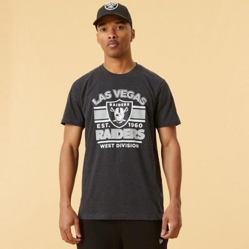 NEW ERA Camiseta NFL Las Vegas Raiders Graphic T-Shirt Grey