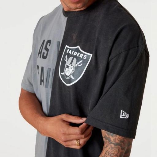 NEW ERA Camiseta NFL Las Vegas Raiders Split Graphic T-Shirt Grey [2]