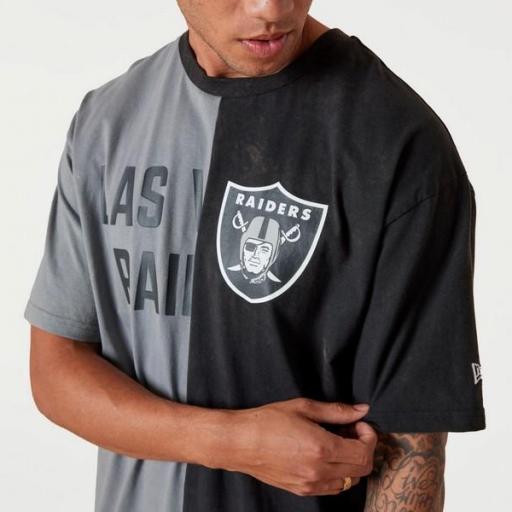 NEW ERA Camiseta NFL Las Vegas Raiders Split Graphic T-Shirt Grey [3]