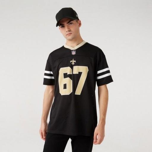 NEW ERA Camiseta NFL New Orleans Saints Oversized Jersey Black [0]