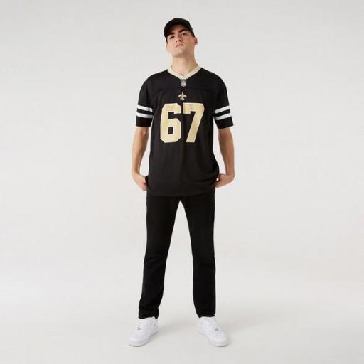 NEW ERA Camiseta NFL New Orleans Saints Oversized Jersey Black [2]
