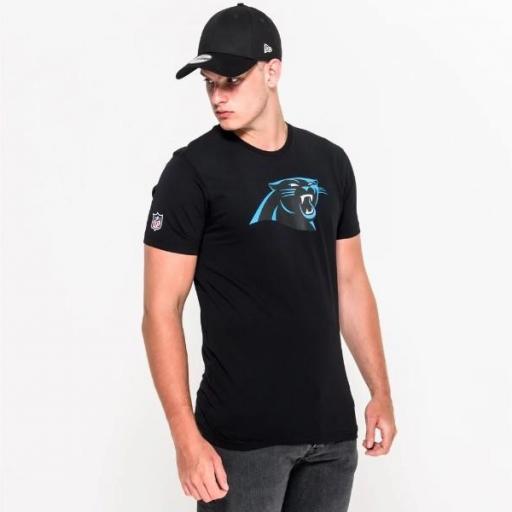 NEW ERA Camiseta NFL Team Logo Tee Carolina Panthers Black