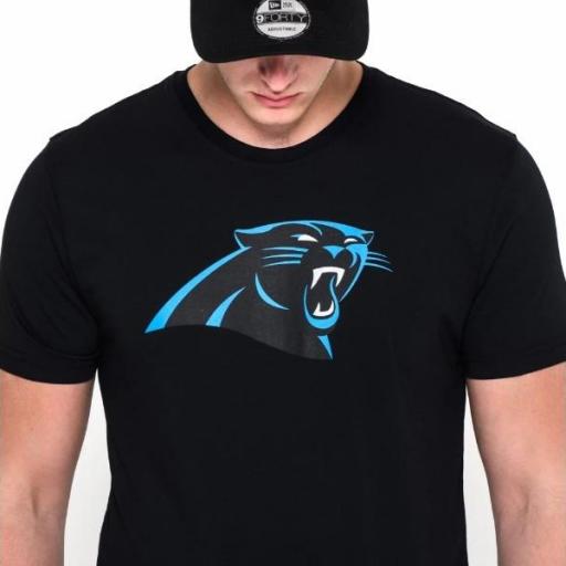 NEW ERA Camiseta NFL Team Logo Tee Carolina Panthers Black [2]