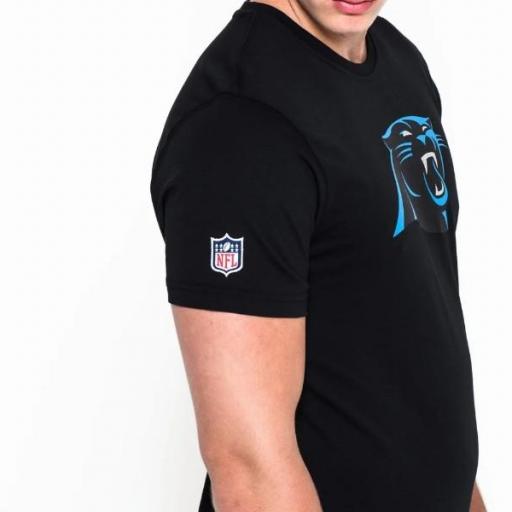 NEW ERA Camiseta NFL Team Logo Tee Carolina Panthers Black [3]