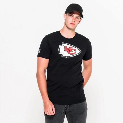 NEW ERA Camiseta NFL Team Logo Tee Kansas City Chiefs Black [0]