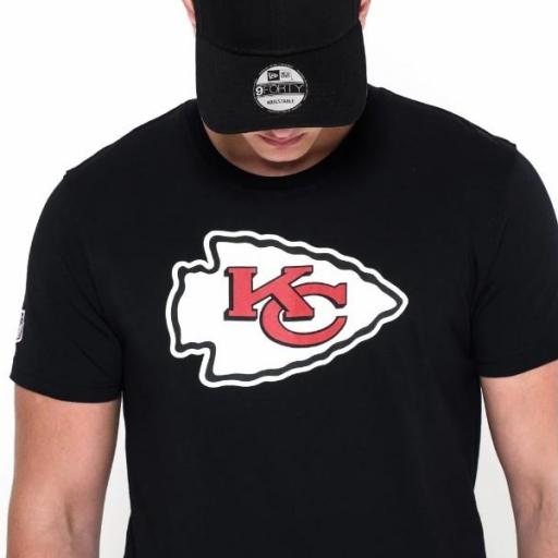 NEW ERA Camiseta NFL Team Logo Tee Kansas City Chiefs Black [2]