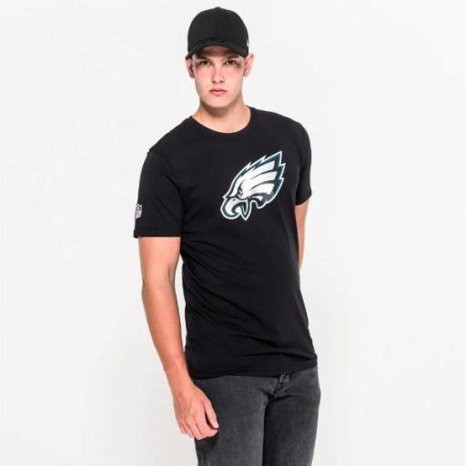 NEW ERA Camiseta NFL Team Logo Tee Philadelphia Eagles Black [1]