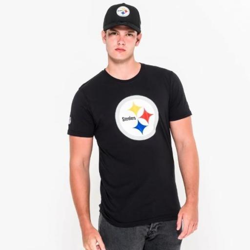 NEW ERA Camiseta NFL Team Logo Tee Pittsburgh Steelers Black [1]