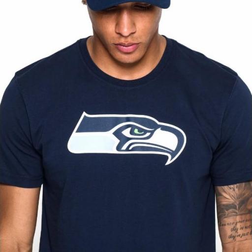 NEW ERA Camiseta NFL Team Logo Tee Seattle Seahawks Navy [0]