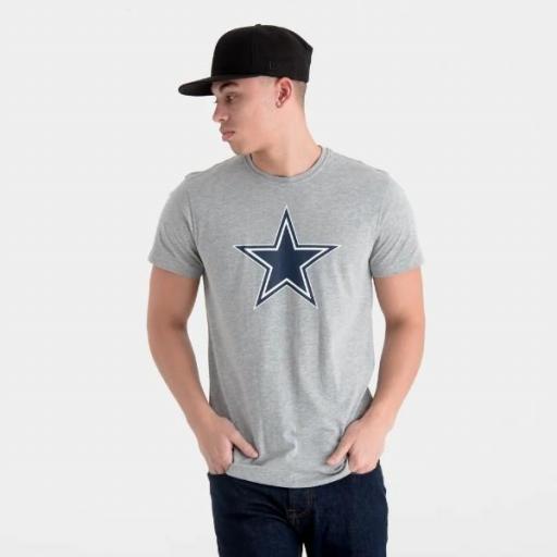 NEW ERA Camiseta NFL Team Logo Tee Dallas Cowboy Heather Grey [0]