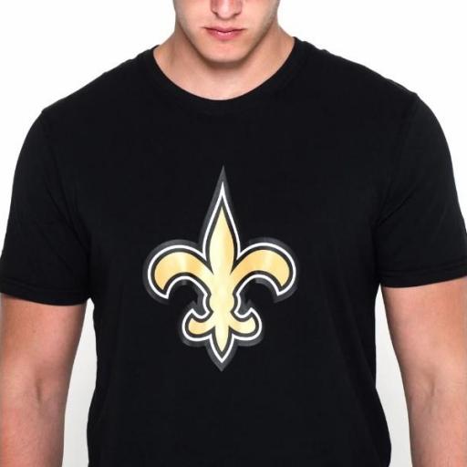 NEW ERA Camiseta NFL Team Logo Tee Nueva Orleans Saints Black [2]