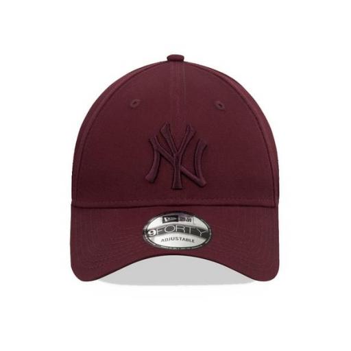 NEW ERA Gorra MLB New York Yankees League Essential 940 Snap Maroon [1]