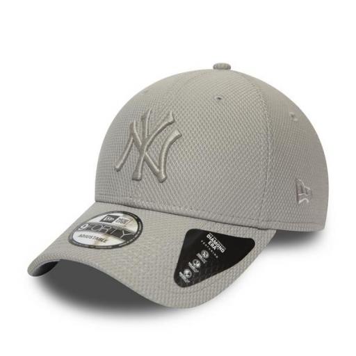 NEW ERA Gorra MLB New York Yankees Diamond Era 9Forty Adjustable Cap Grey