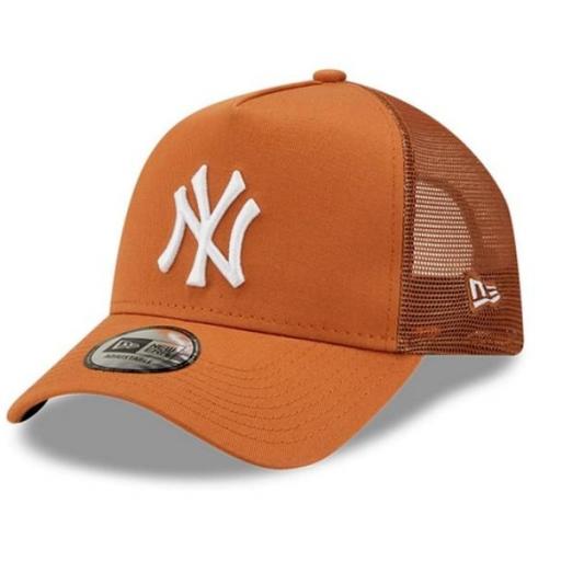 NEW ERA Gorra MLB New York Yankees Tonal Mesh A-Frame Trucker Cap Brown