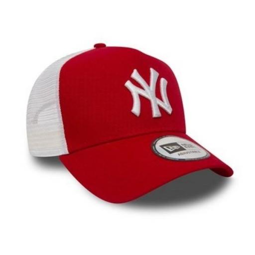 NEW ERA Gorra MLB New York Yankees Trucker Clean A-Frame Red White [0]